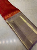 Pure Zari handloom Kanjeevaram silk mark certified saree - Kanjeevaram Silk Mandir
