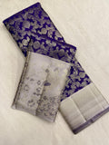 Pure Zari Handloom Kanjeevaram Silk Mark Certified Saree - Kanjeevaram Silk Mandir
