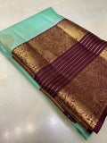 Pure Zari handloom Kanjeevaram silk mark certified saree - Kanjeevaram Silk Mandir