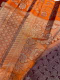 Pure Zari Handloom Kanjeevaram Silk Mark Certified Saree - Kanjeevaram Silk Mandir