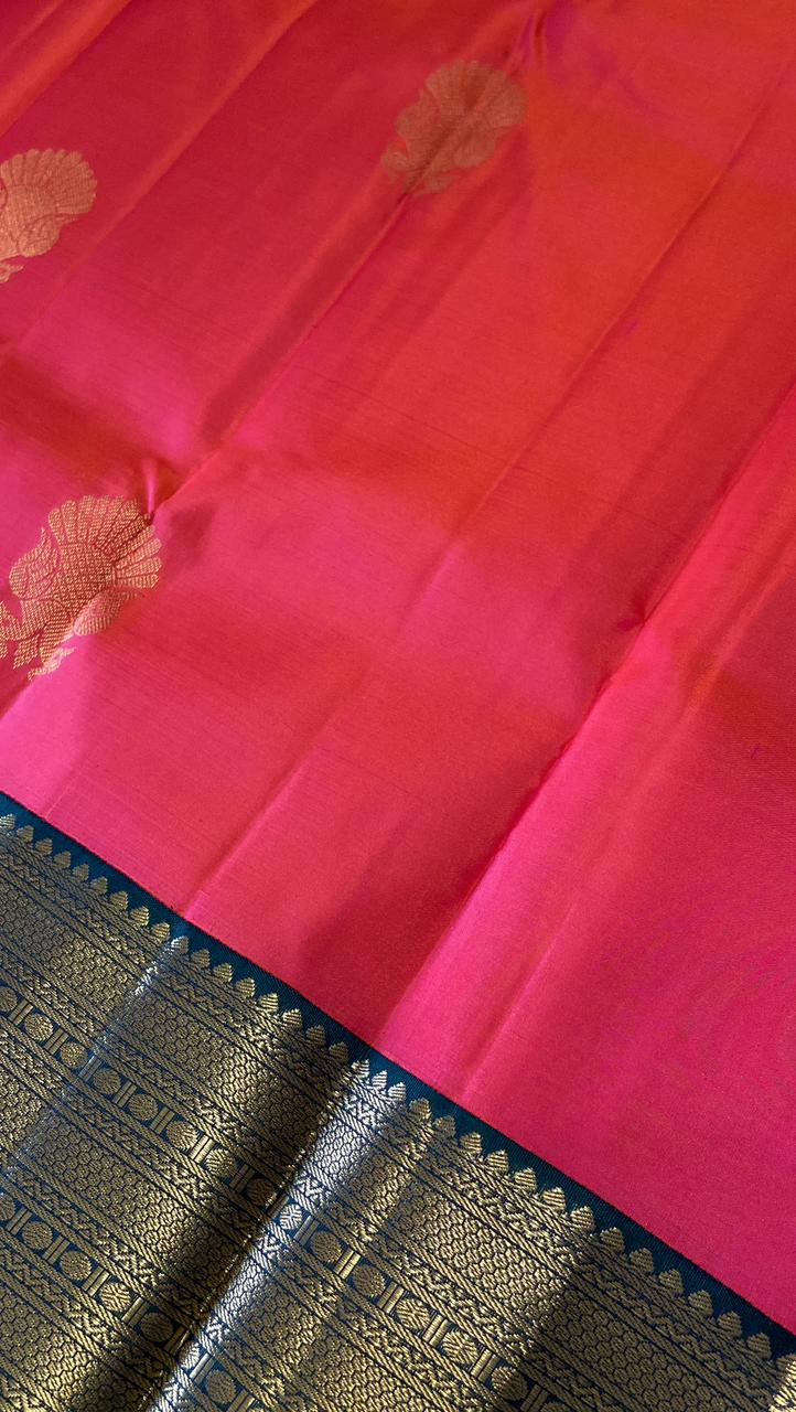 Pure zari handloom Kanjeevaram silk mark certified saree - Kanjeevaram Silk Mandir