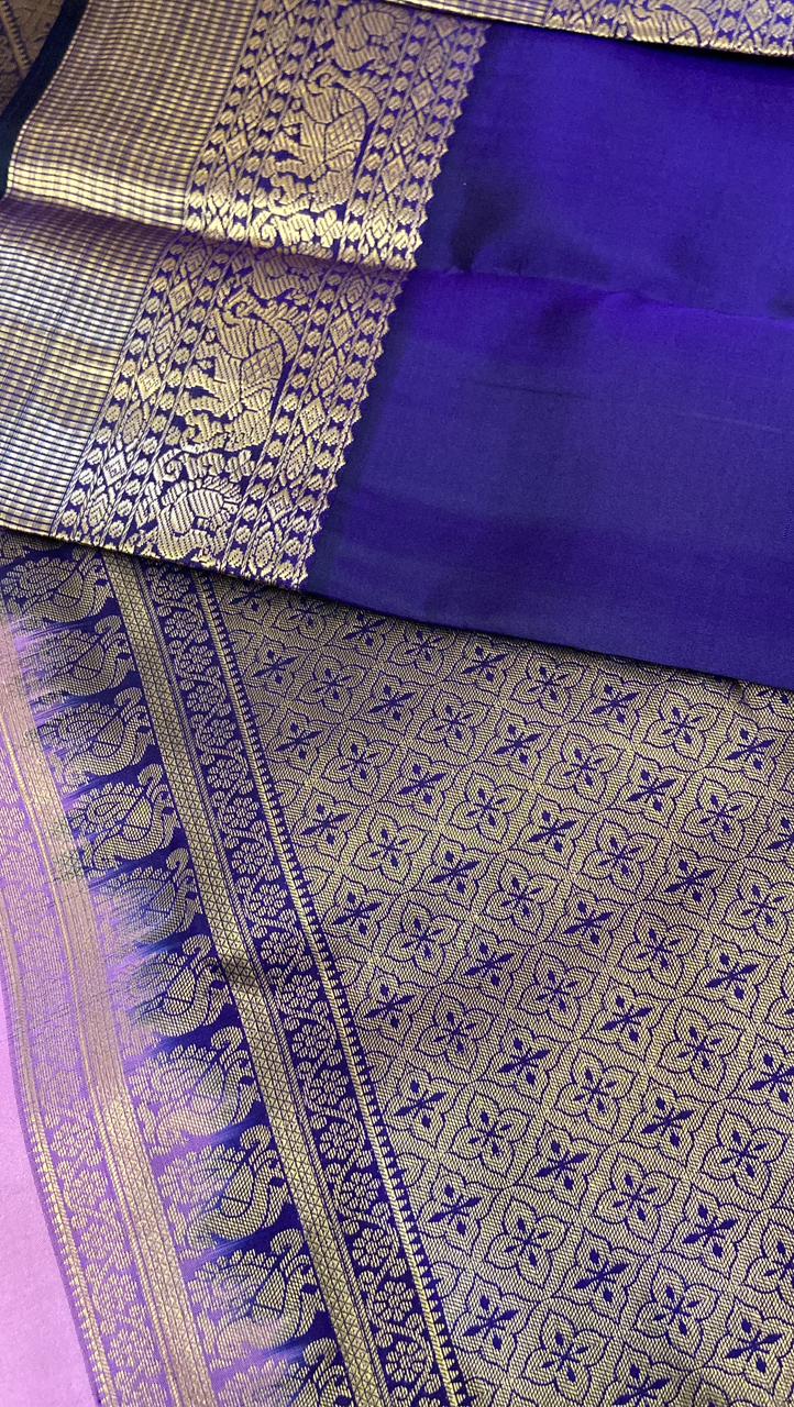 Pure zari handloom Kanjeevaram silk mark certified saree - Kanjeevaram Silk Mandir