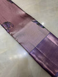 Pure Zari handloom meenakari Kanjeevaram silk mark certified saree - Kanjeevaram Silk Mandir