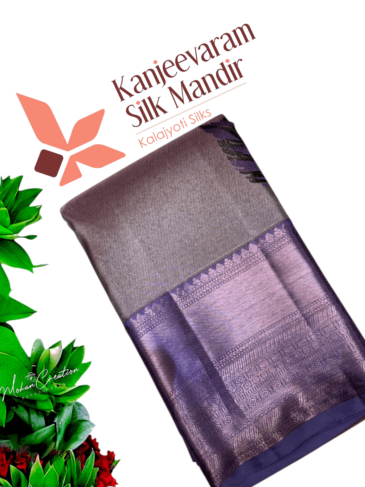 Pure Zari handloom meenakari Kanjeevaram silk mark certified saree - Kanjeevaram Silk Mandir