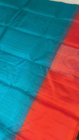 Pure Zari handloom Kanjeevaram silk mark certified saree