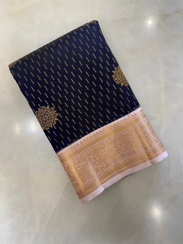 Pure Zari handloom Kanjeevaram silk mark certified saree