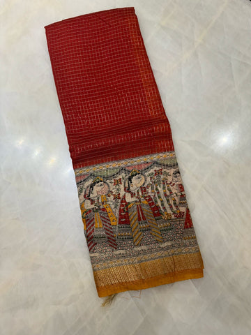 Premium soft cotton saree with kalamkari border