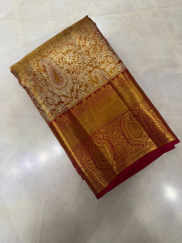 ‘The Rajnandini’ Kanjeevaram- Pure 1G zari handloom Kanjeevaram silk mark certified saree