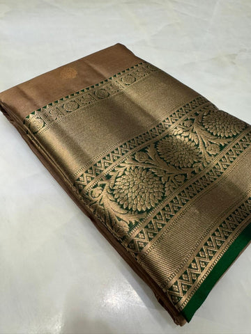 Half mix Kanjeevaram silk saree