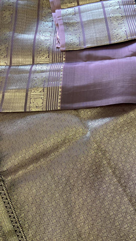 Half mix Kanjeevaram silk saree