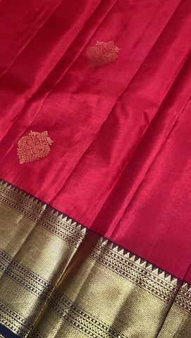 Pure Zari handloom Kanjeevaram silk mark certified saree