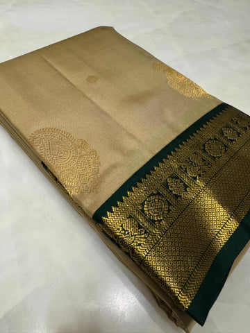 Pure Zari handloom Kanjeevaram silk mark certified saree