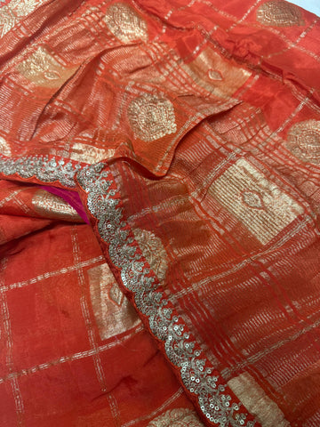 Pure Chinnon Saree