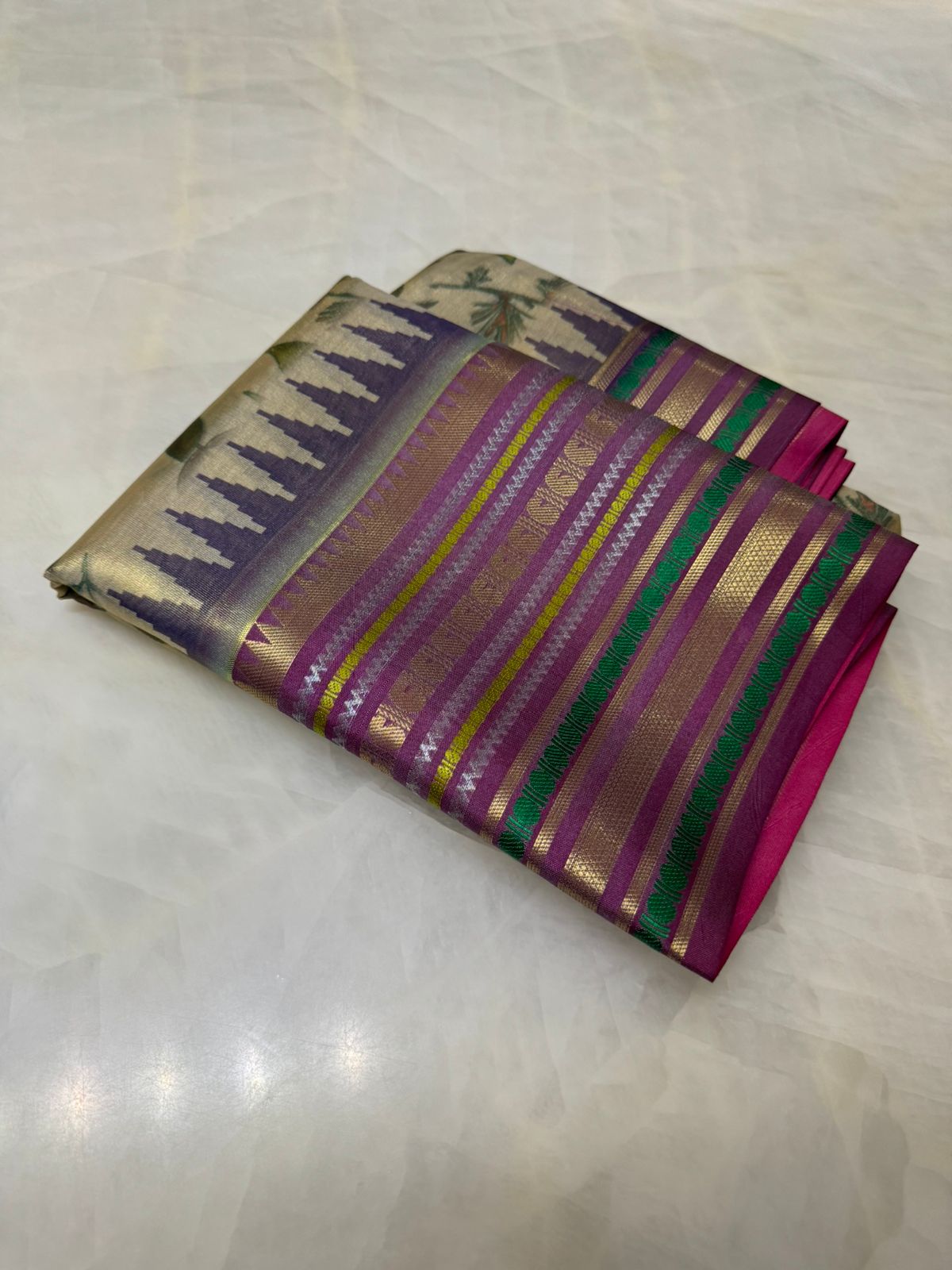 Semi Kanchipuram silk saree