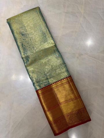 Pure zari handloom Kanjeevaram silk mark certified saree
