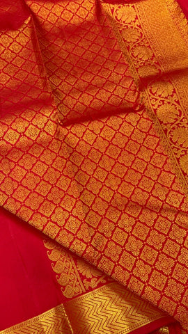 Pure zari handloom Kanjeevaram silk mark certified saree