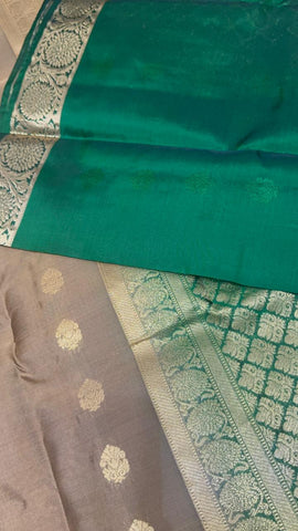 Half mix Kanjeevaram silk saree