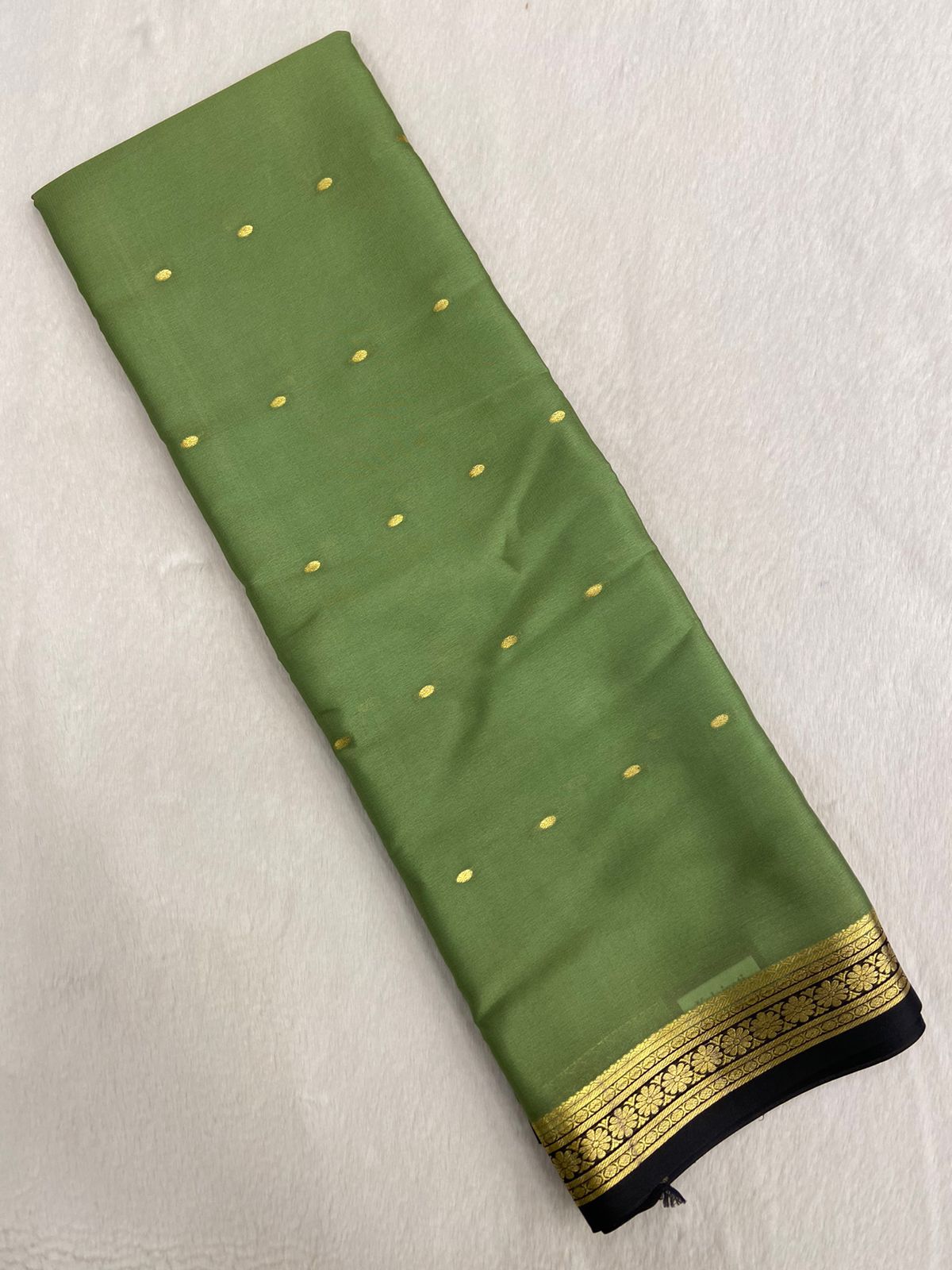 Premium crepe Mysore silk saree 80 GSM Silk Mark Certified