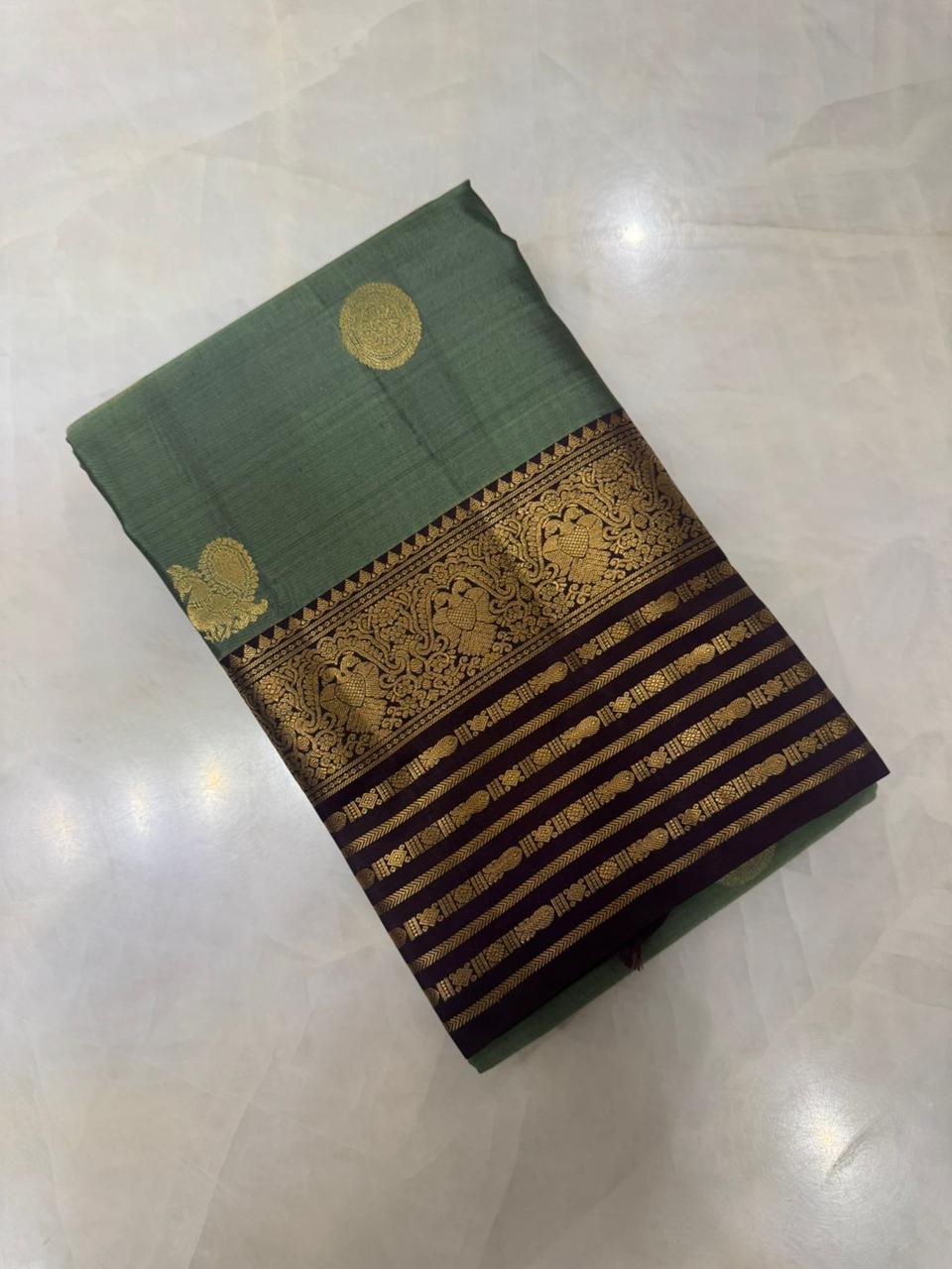 Pure Kanjeevaram silk mark certified saree