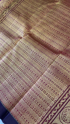 Pure zari handloom Kanjeevaram silk mark certified saree