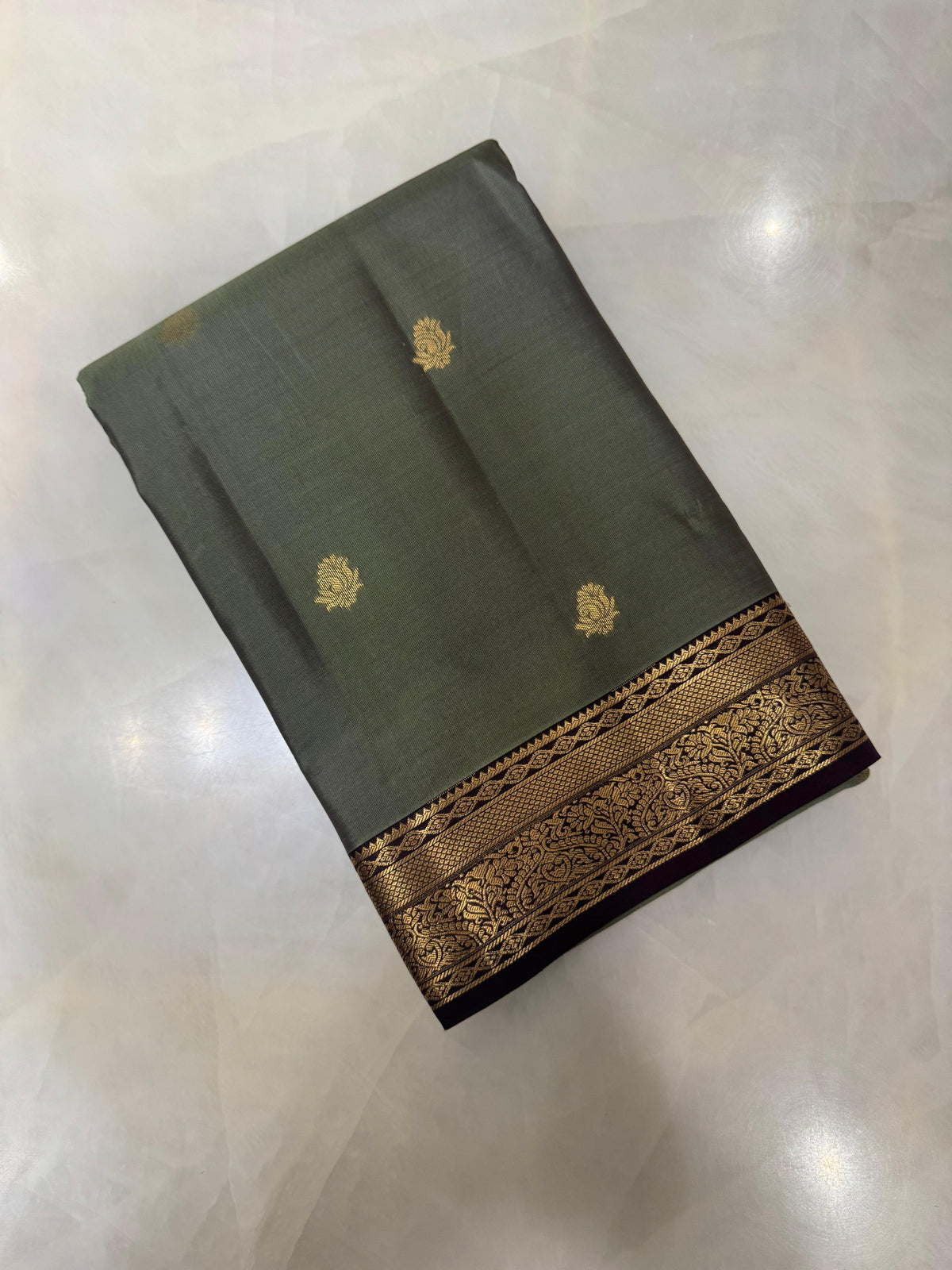 Half Mix Kanjeevaram Silk Saree