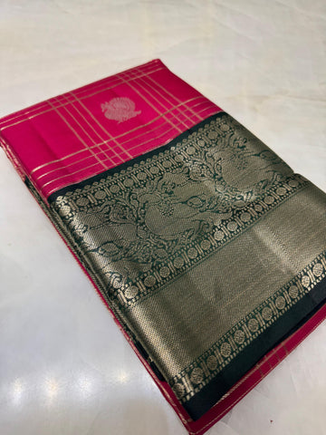 Pure Kanjeevaram silk mark certified saree