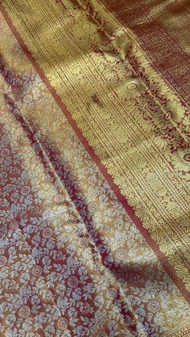 Half mix Kanjeevaram silk saree