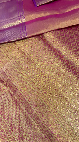 Pure handloom Kanjeevaram silk mark certified saree