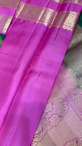 Pure handloom Kanjeevaram silk mark certified saree