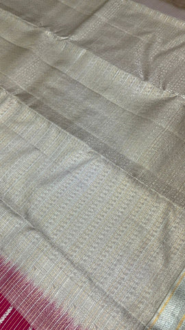 Half mix Kanjeevaram silk saree