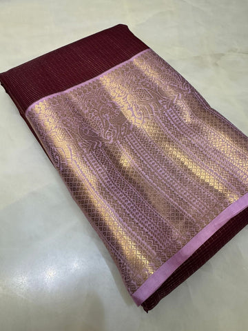 Pure Kanjeevaram silk mark certified saree