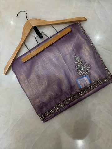 Pure tissue organza saree