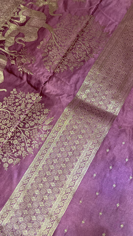 Premium crepe satin silk saree