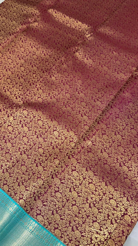 Pure Kanjeevaram silk mark certified saree