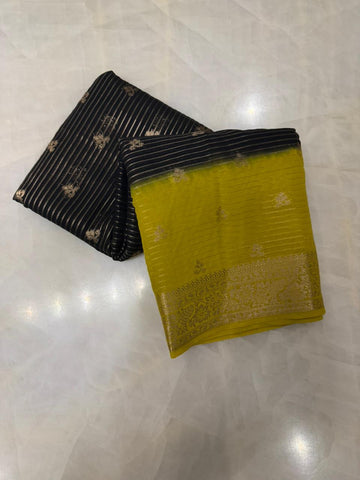 Premium crepe semi mysore silk saree