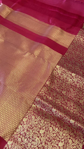 Half mix Kanjeevaram silk saree