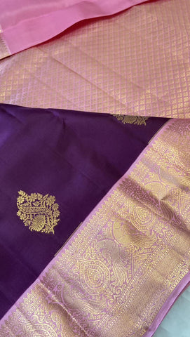 Half mix Kanjeevaram silk saree