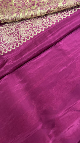 Pure Chinnon Saree