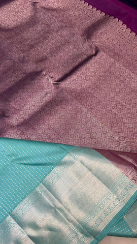 Pure 1G zari handloom Kanjeevaram silk mark certified saree
