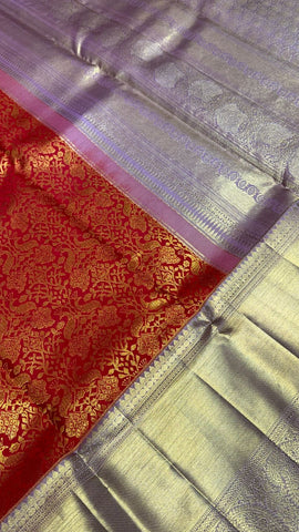 Pure Zari handloom Kanjeevaram silk mark certified saree