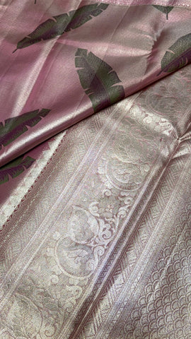 Pure Zari handloom meenakari Kanjeevaram silk mark certified saree