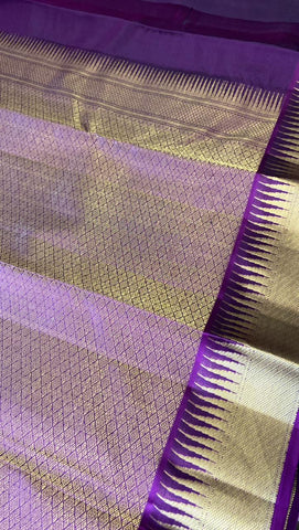 Pure Kanjeevaram silk mark certified saree