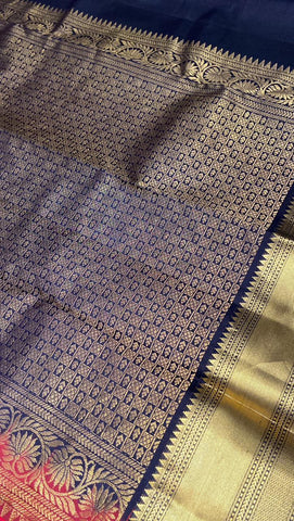 Pure Zari handloom Kanjeevaram silk mark certified saree