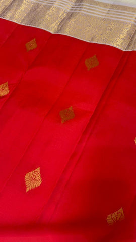 Half mix Kanjeevaram silk saree