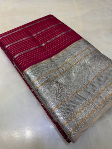 Half mix Kanjeevaram silk saree