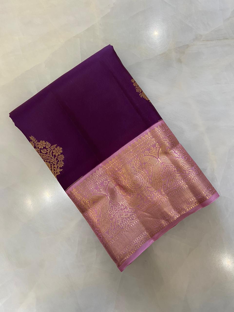 Half mix Kanjeevaram silk saree