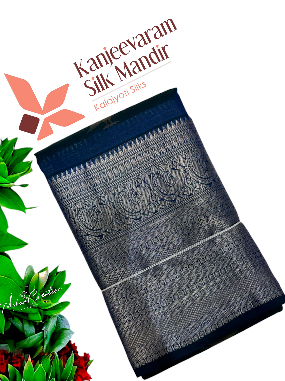 Half mix Kanjeevaram silk saree