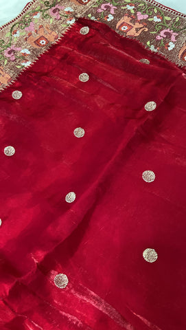 Pure Chinnon Saree
