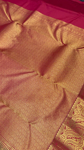 Pure Kanjeevaram silk mark certified saree