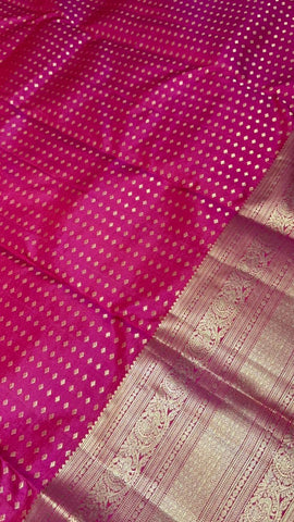 Pure zari handloom Kanjeevaram silk mark certified saree